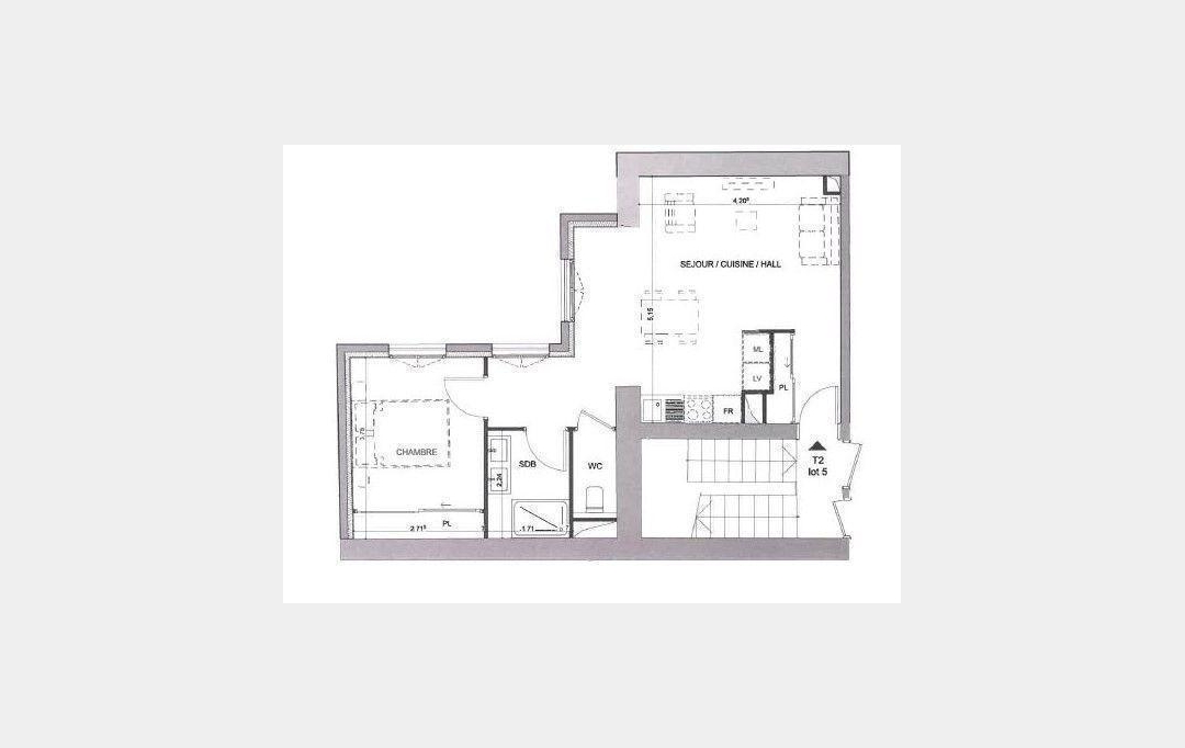 Annonces CRAPONNE : Apartment | LYON (69005) | 45 m2 | 273 000 € 