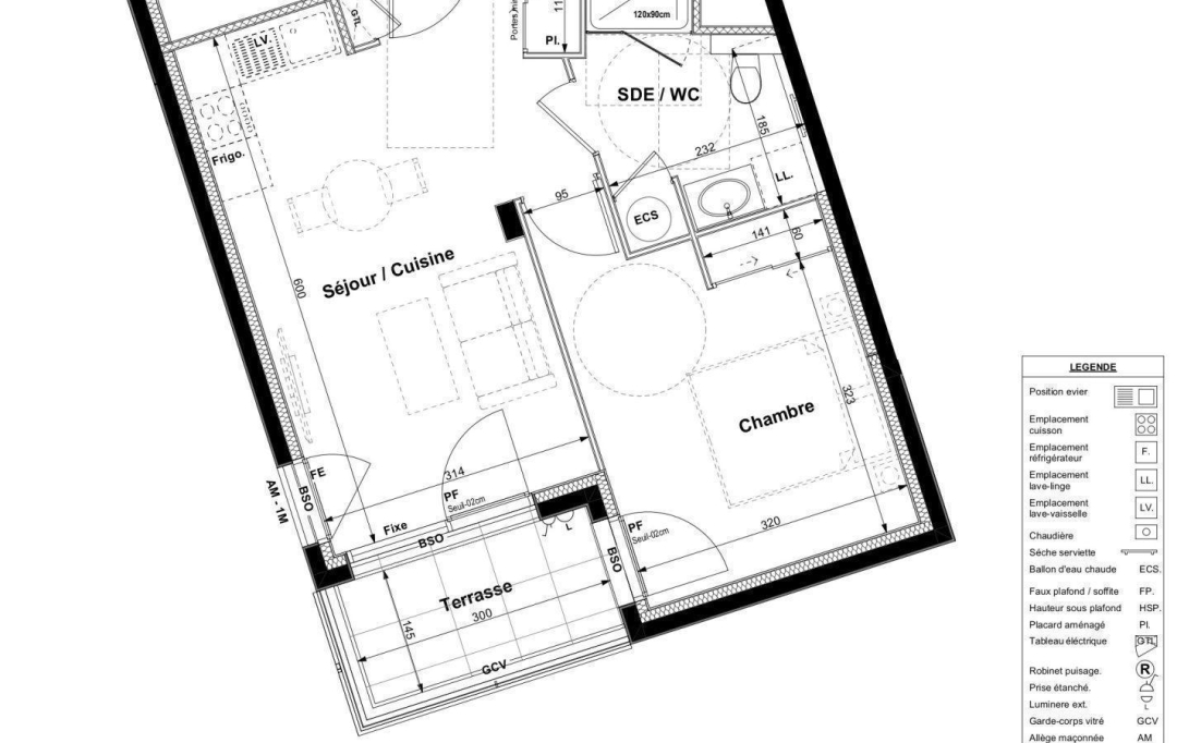 Annonces CRAPONNE : Appartement | LYON (69003) | 41 m2 | 320 000 € 