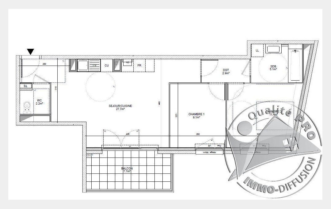 Annonces CRAPONNE : Appartement | ECULLY (69130) | 58 m2 | 314 000 € 